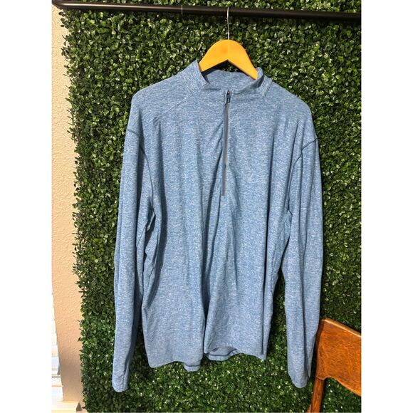 Lululemon Surge Warm Heathered Blue Zip Up Sz 2XL - Picture 1 of 4